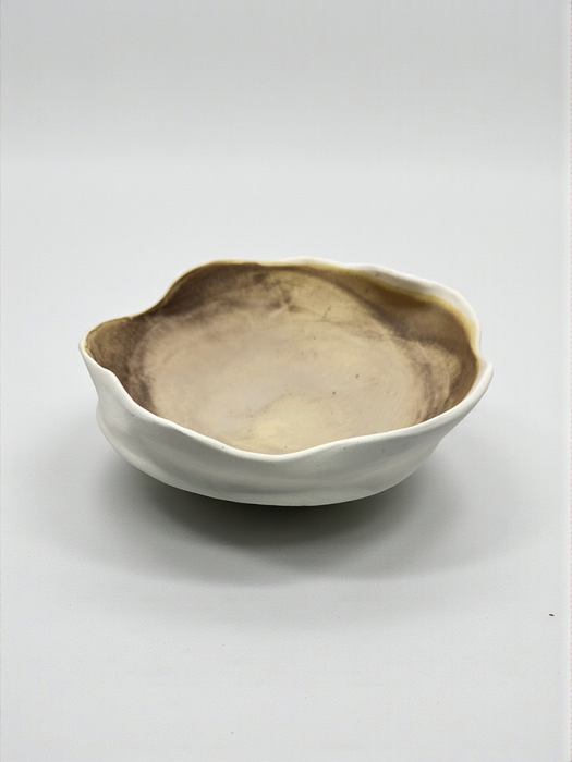 White-beige bowl